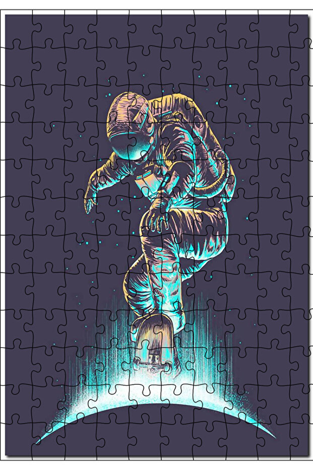 Cakasepetim Cosmonaut Patent Space Astronaut 120 Piece Puzzle Jigsaw Mdf (Wood)