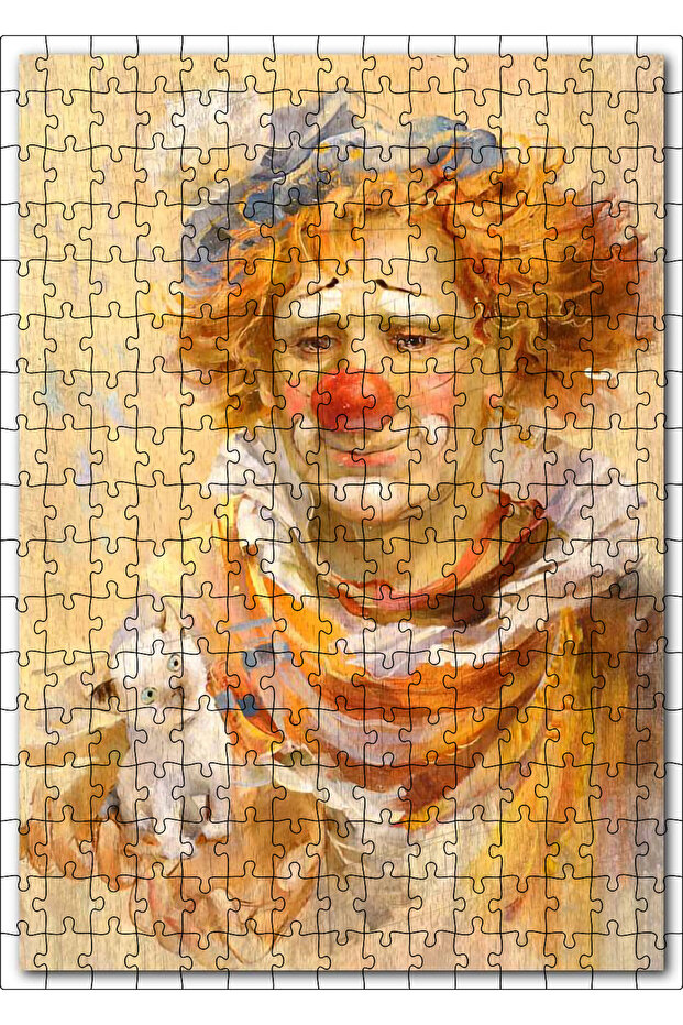 Cakasepetim Kitten Clown Image 255 Piece Puzzle Jigsaw Mdf (Wood)