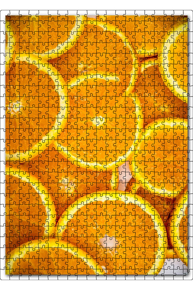 Cakasepetim Orange Slices 500 Piece Puzzle Jigsaw Puzzle Mdf (Wood)