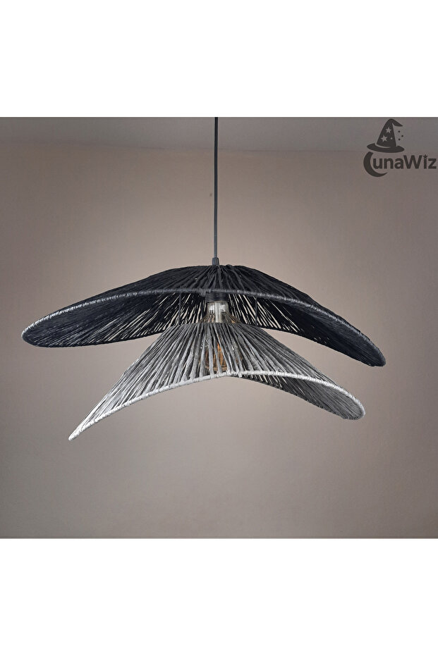 İstiridye Kağıt Rafya Avize - 2