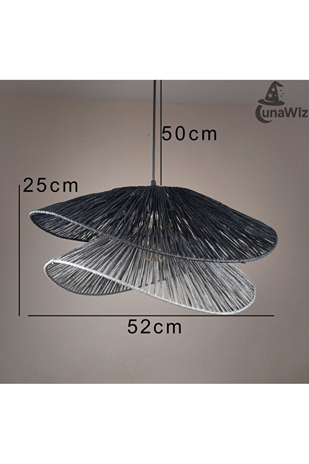 İstiridye Kağıt Rafya Avize - 6