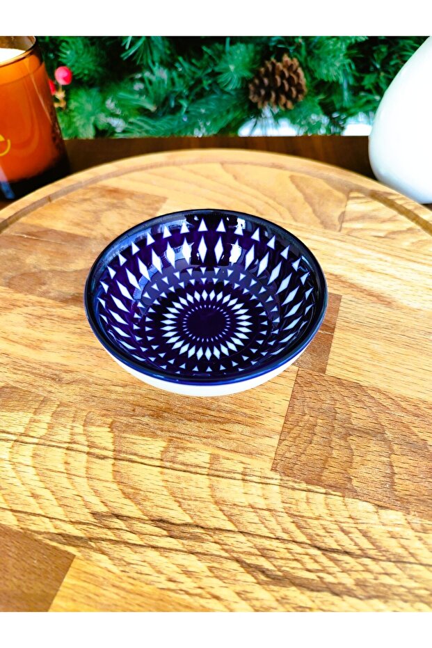 Revve Blue Lorient New Bone China Mini Tabak 9x9x2,8 cm ( 1 Adet ) - 8