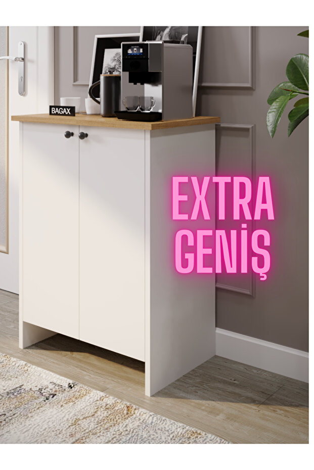 Barista Mini Kahve Köşesi Keyfi Çok Amaçlı Mutfak Dolabı - 1