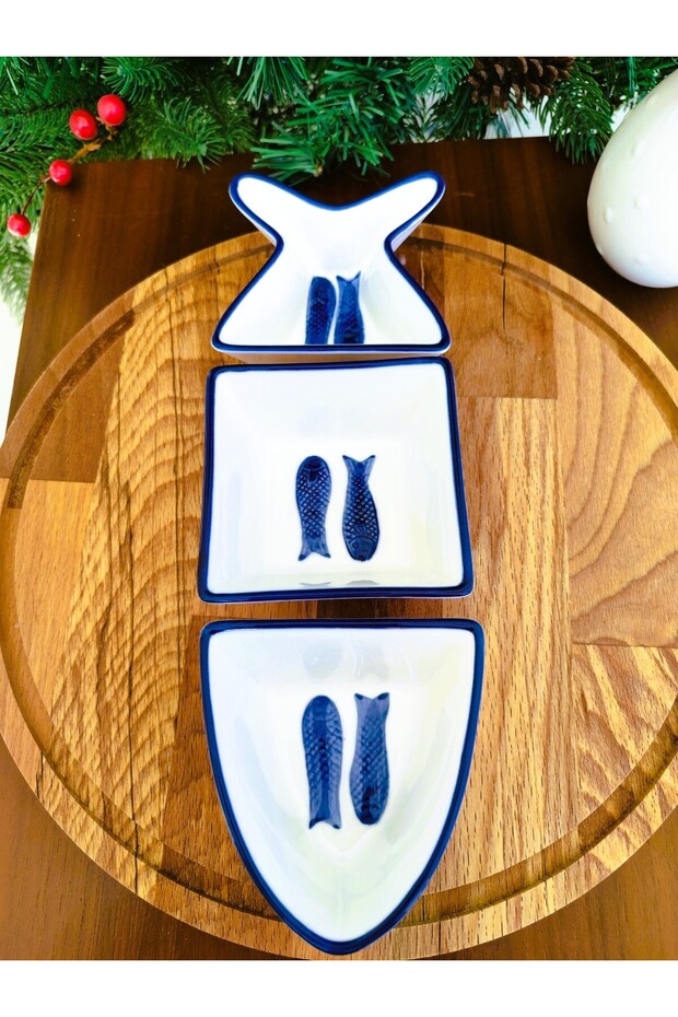 Marines Sunum Tabağı 3 Parça - 2