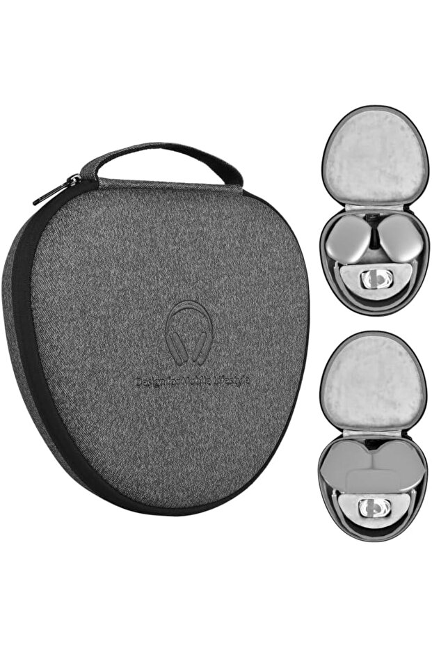 WI.WU Ultra-thin Smart Headset Bag Storage Box for AirPods Max - Gray