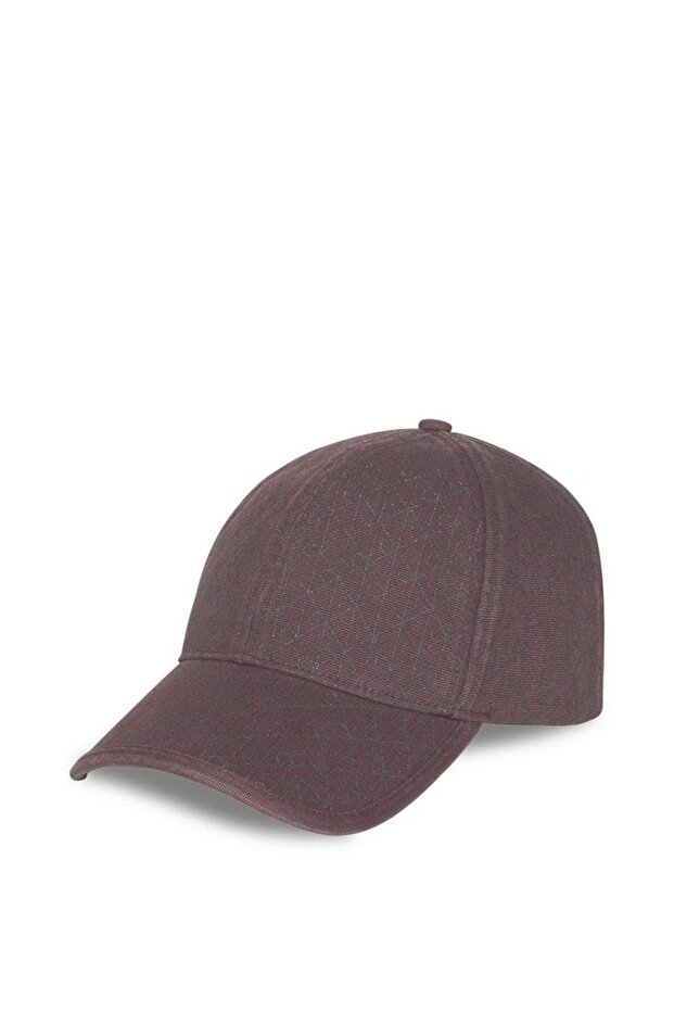 EMBLEM PRINT w LEATHER PATCH CAP - 2