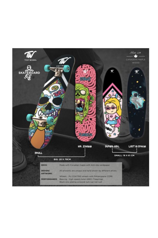 لوح تزلج تايني وييل صغيرة الفتاة الخارقه - 3