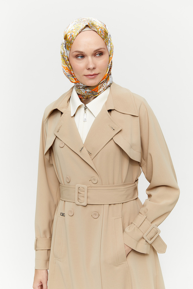 Bolerolu Krep Pardösü - 3