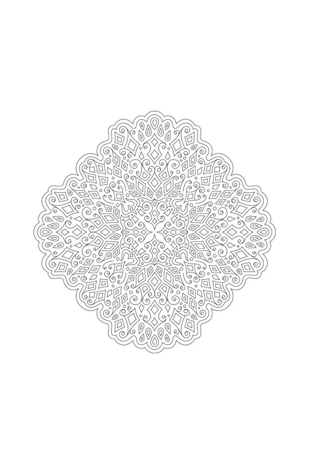Renklerin Keyfi Büyükler İçin Mandala Boyama Kitabı - 3