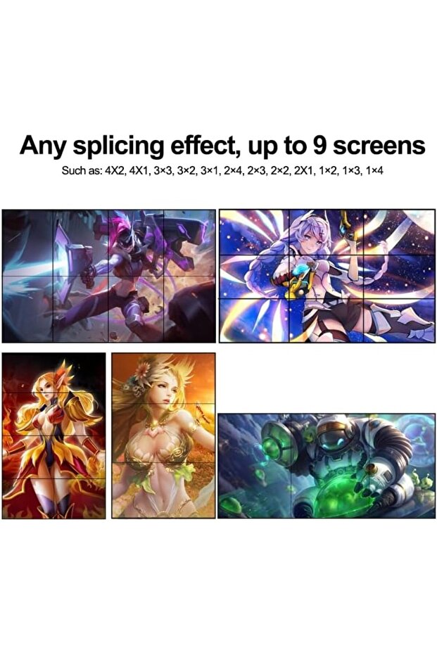 وحدة تحكم جدار الفيديو NK-BT88 4K 3X3 HDMI مع معالج ربط متعدد الشاشات وجهاز تحكم عن بعد - 7