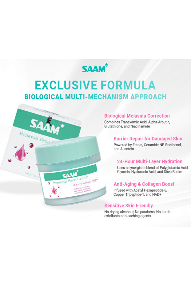 Renewal Face Cream - All-in-One Solution for Melasma & Freckles - 5