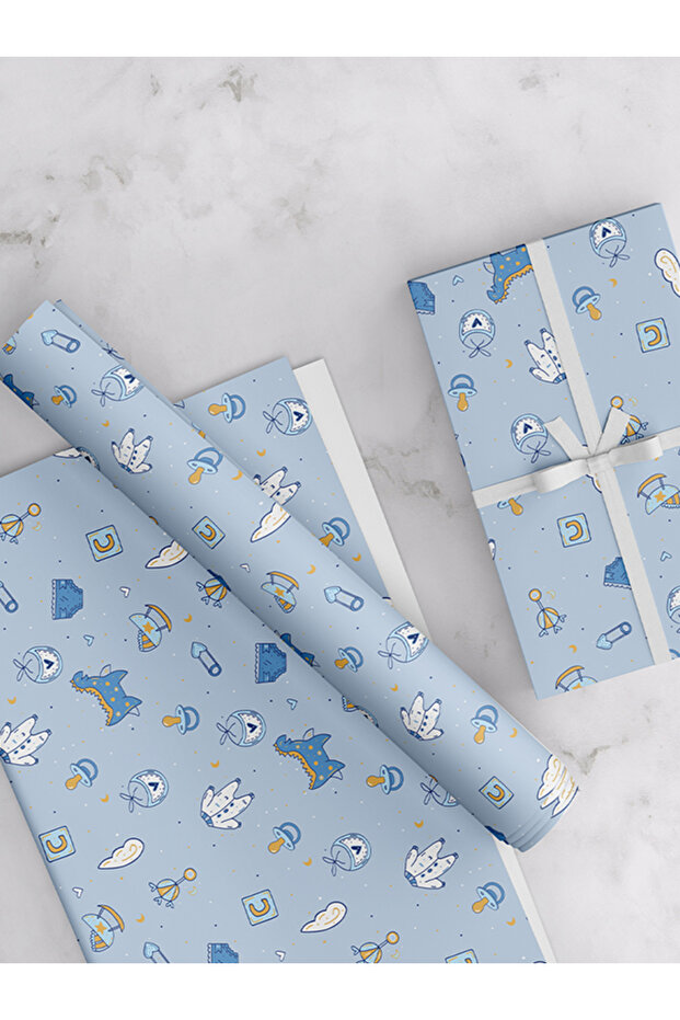 New Born, Boy Wrapping Paper