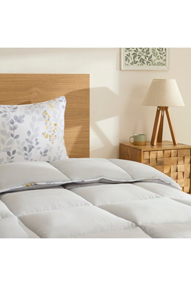 Leaf Graues Einzel Comforter Set 135x200+50x70 - 3