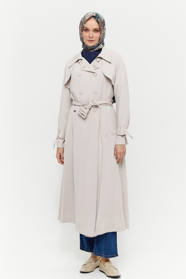 Bolerolu Krep Pardösü - 3