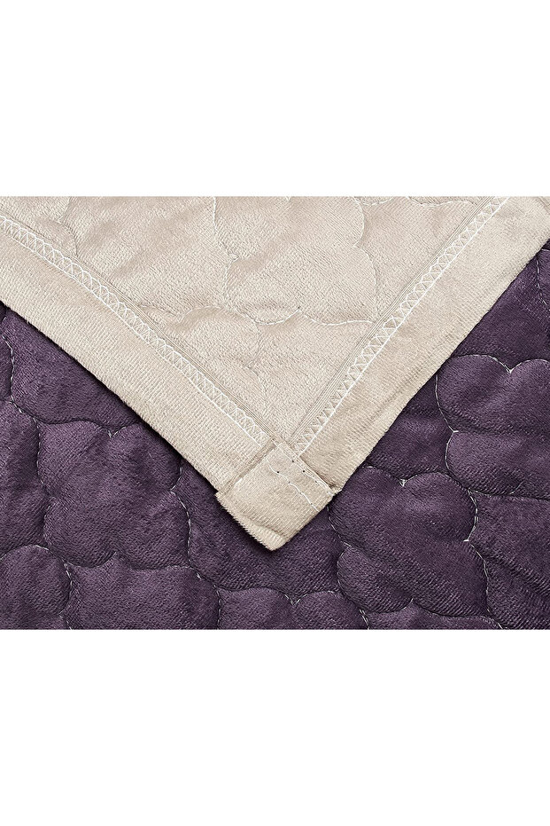 Soft Velvet Comforter set, 4 Pcs Soft Bedding Set, Single Size 160x210cm - 2