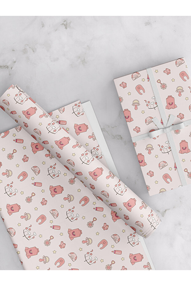 New Born, Girl Wrapping Paper