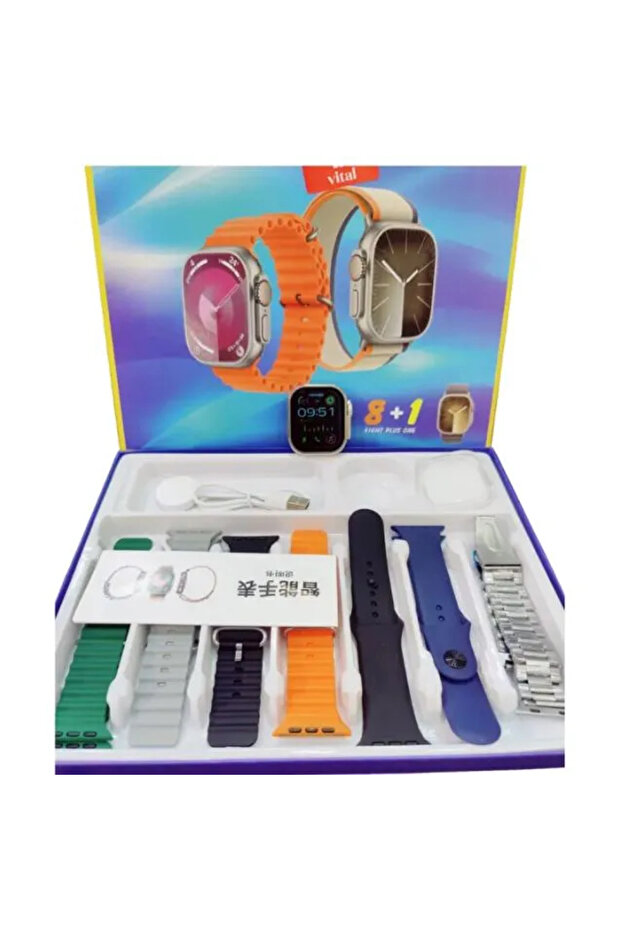 WS 05 Ultra Smart Watch 8-in-1 - Elegant Design with Advanced Fitness Tracking - Health Monitoring - - 1