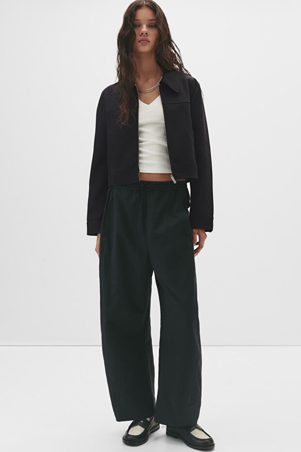 Fermuarlı tailored fit kısa ceket - 3