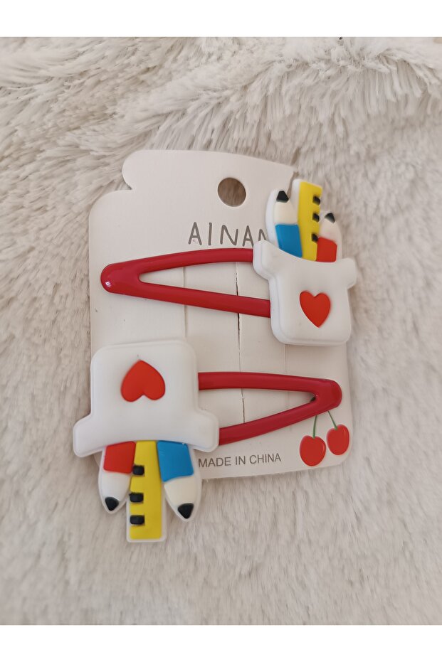 Cute School Concept Figured Girl's Double Snap Buckle