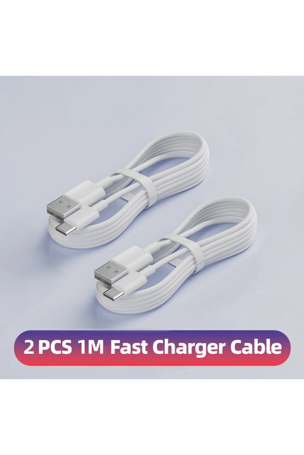 Type-C to USB-A 2 pcs 1.0M QCMAX 3PCS 6A 100W Type C Super Fast Charging Ctype Cable Data Cord For