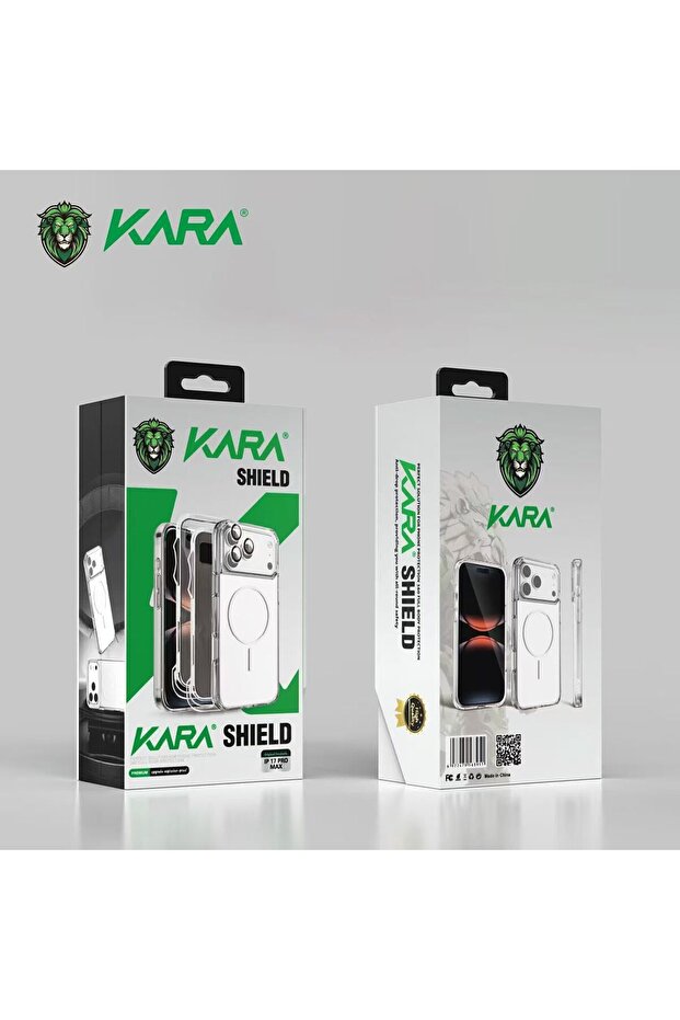 بكج حماية KARA Shield متكامل لجوال P17 Pro Max شفاف بمغناطيس وشاش