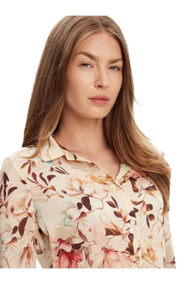 Clouis Kadın Çok Renkli Relaxed Fit Gömlek W5YH0XWDW82-P1MN - 4