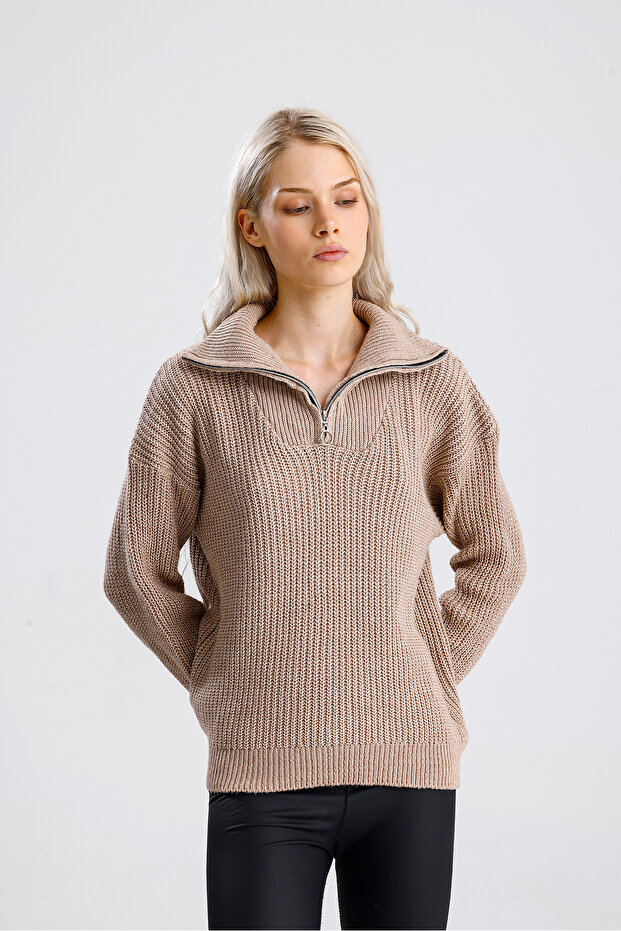 Zippered Sweater - 1