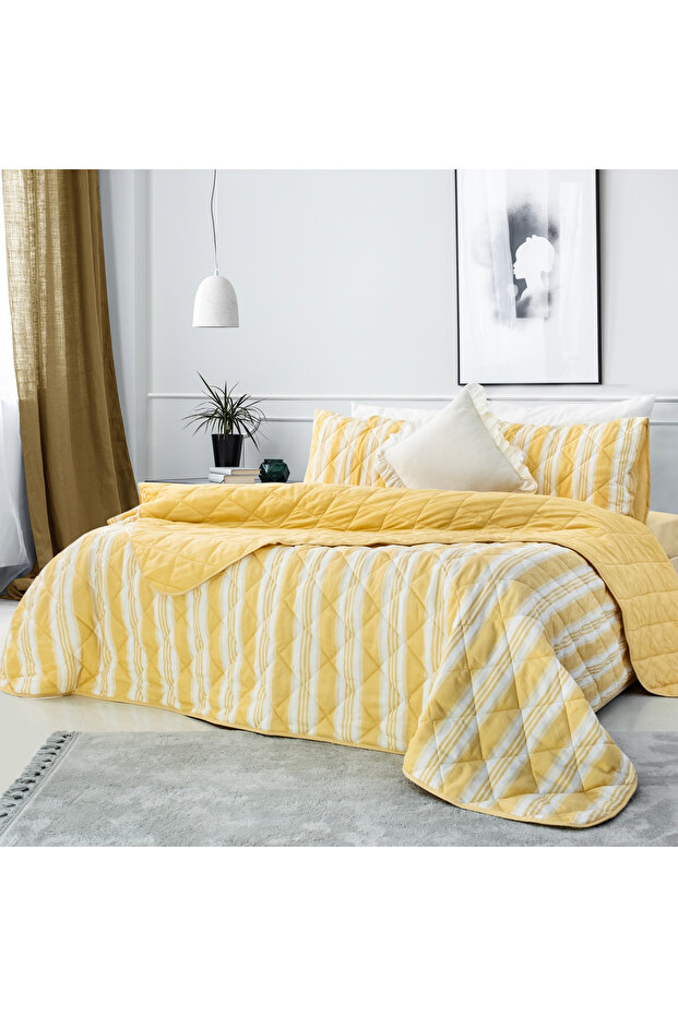 Home İnfinity Çift Kişilik Complete Set 4 Parça-Hardal - 2