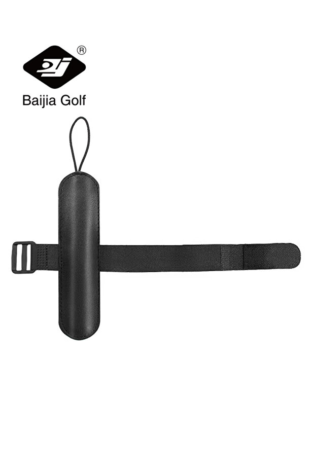 black BAIJIA Ayuda entrenamiento Swing Golf, muñequera Golf, Corrector banda, herramientaentrenamien