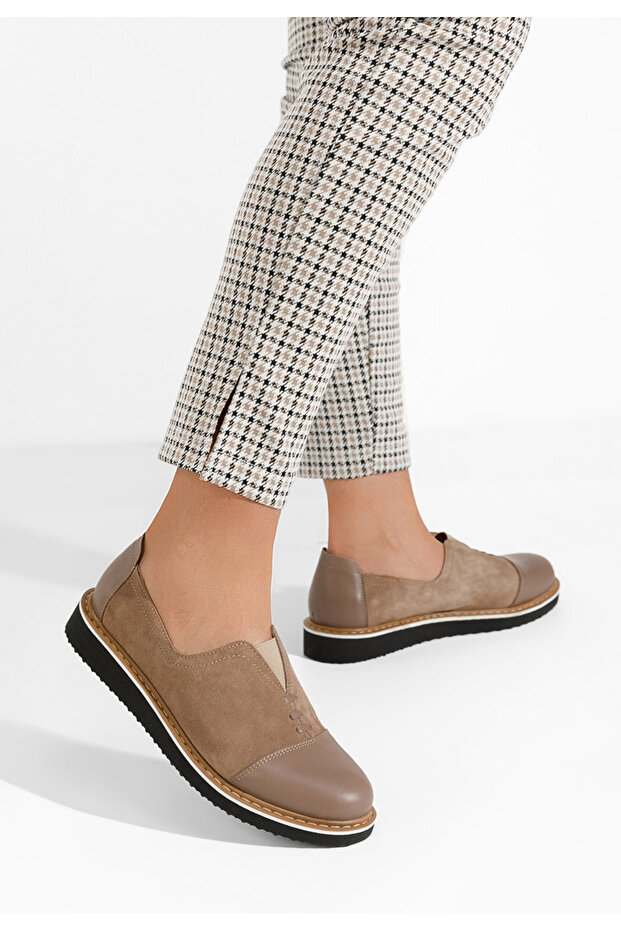 Pantofi casual dama piele Ariva V2 maro - 2