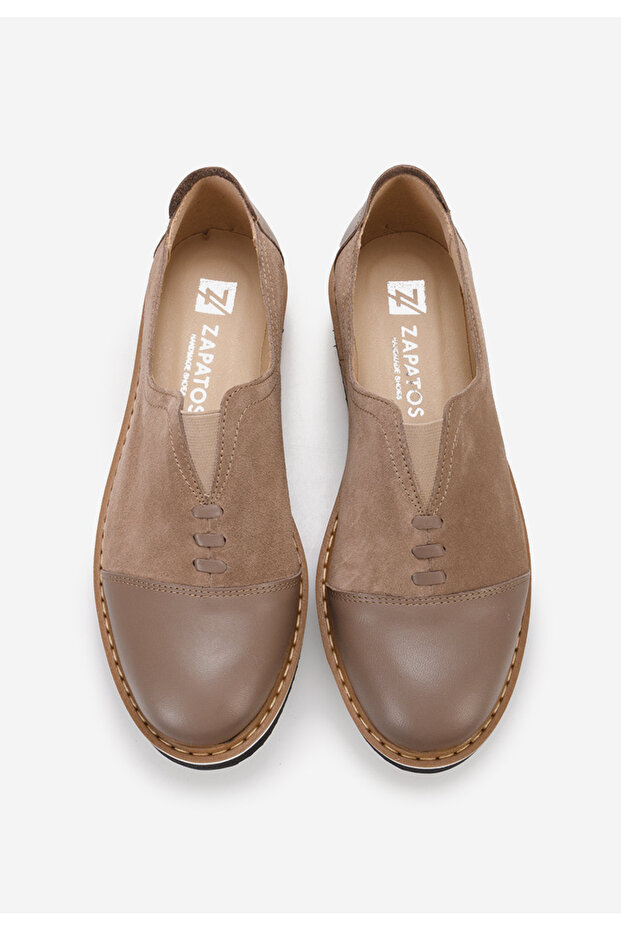 Pantofi casual dama piele Ariva V2 maro - 6