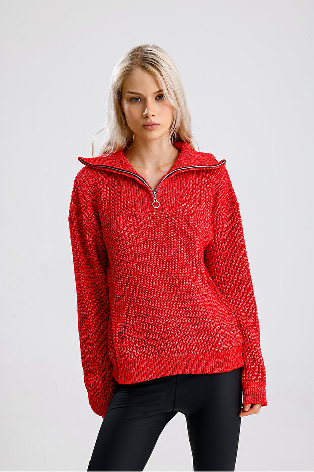 Zippered Sweater - 4