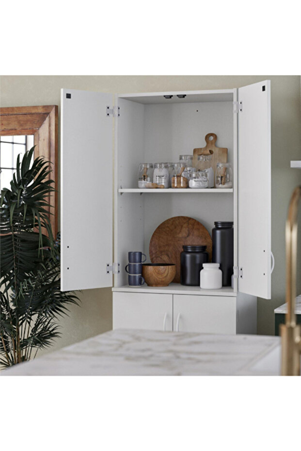 خزانة تخزين مستطيلة بأربعة أبواب من مافيس - 8