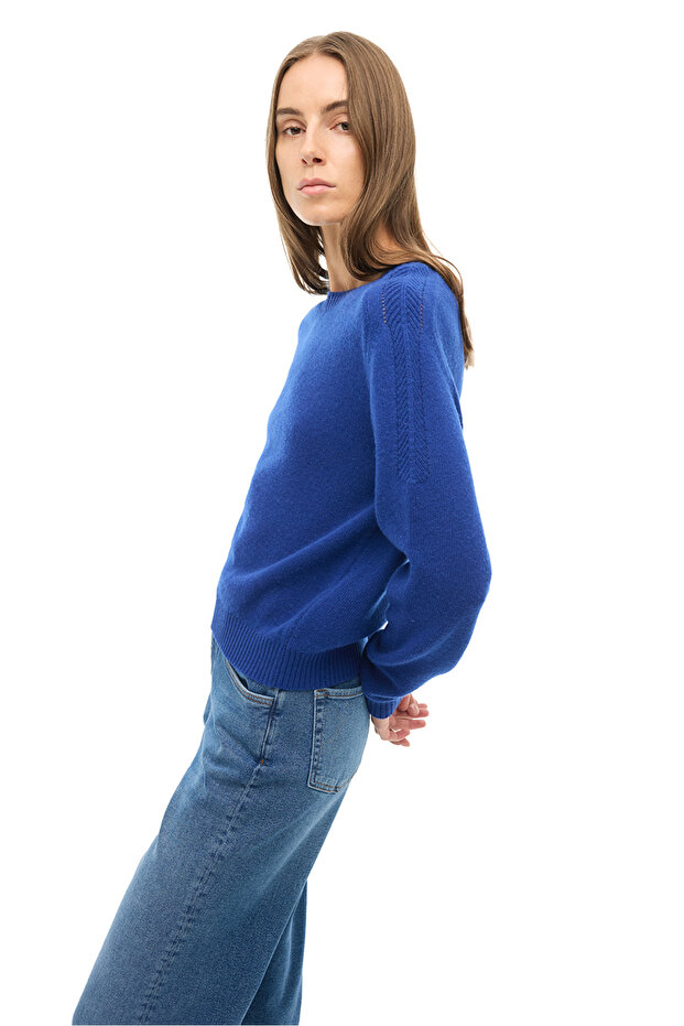 Saks Bisiklet Yaka Triko Kazak - 3