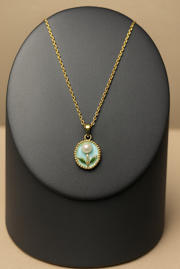 İnci Çiçeği Kolyesi - 5