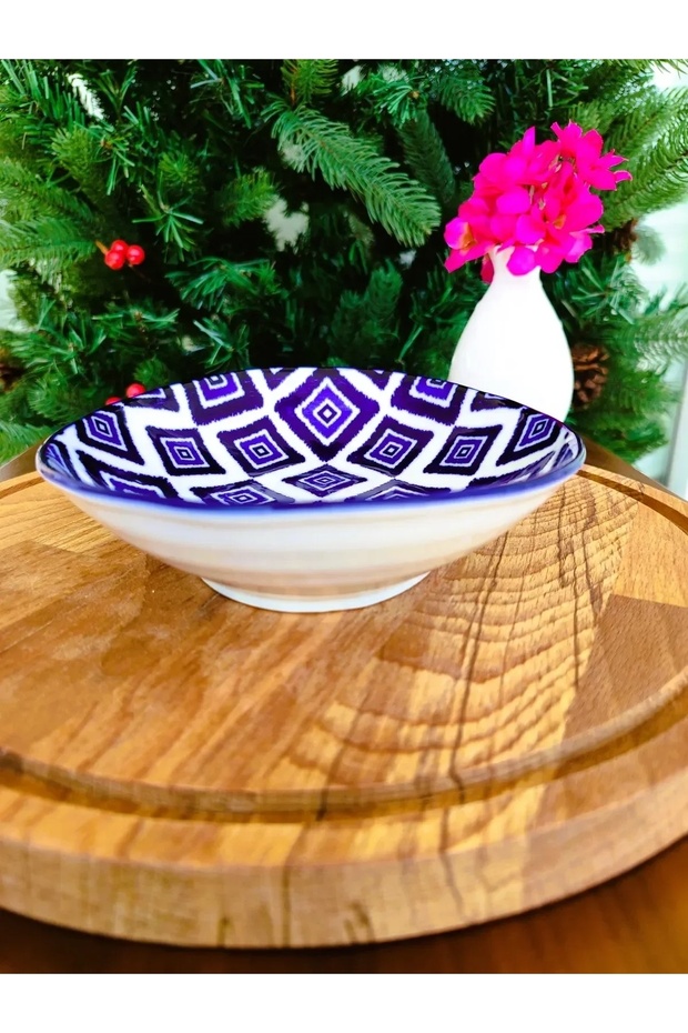 Revve Blue Carre Oval Tabak - Mavi - 1 Adet - 7