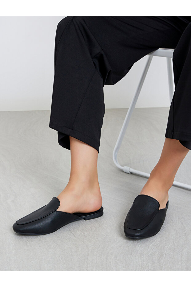 Solid Slip-On Mules - 1