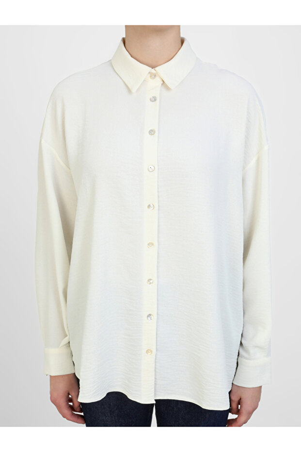 قميص سادة مريح بأزرار - 3