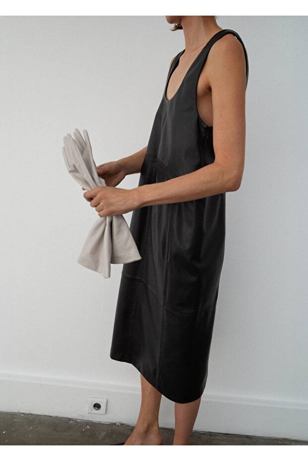 Uzun deri eldiven - 2