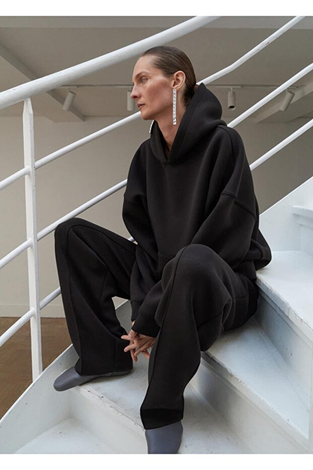 Dikişli jogger pantolon - 1