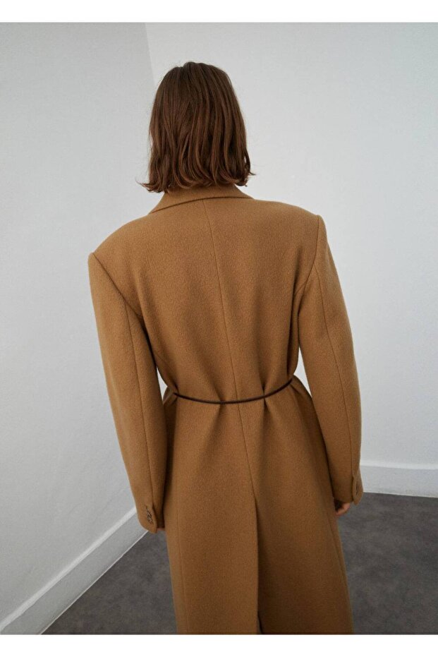 Klapalı yün mont - 4