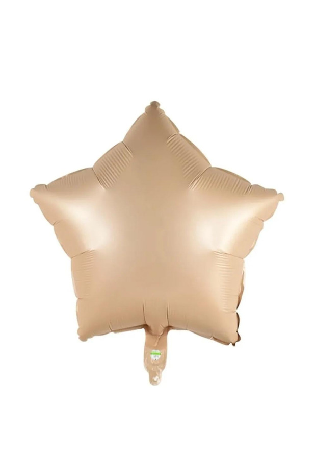 Star Foil Balloon Beige Cream Coffee