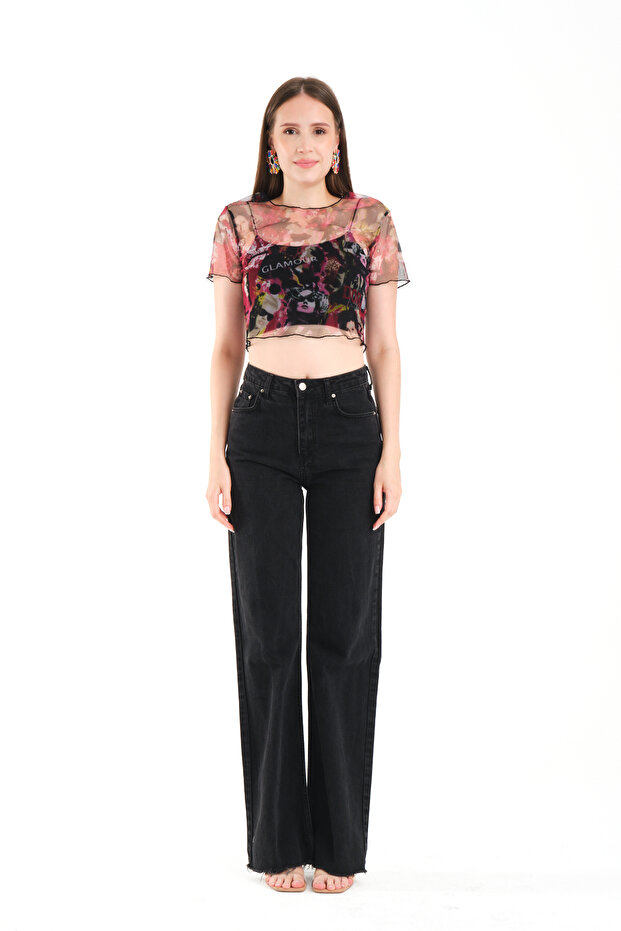 Tulle Crop