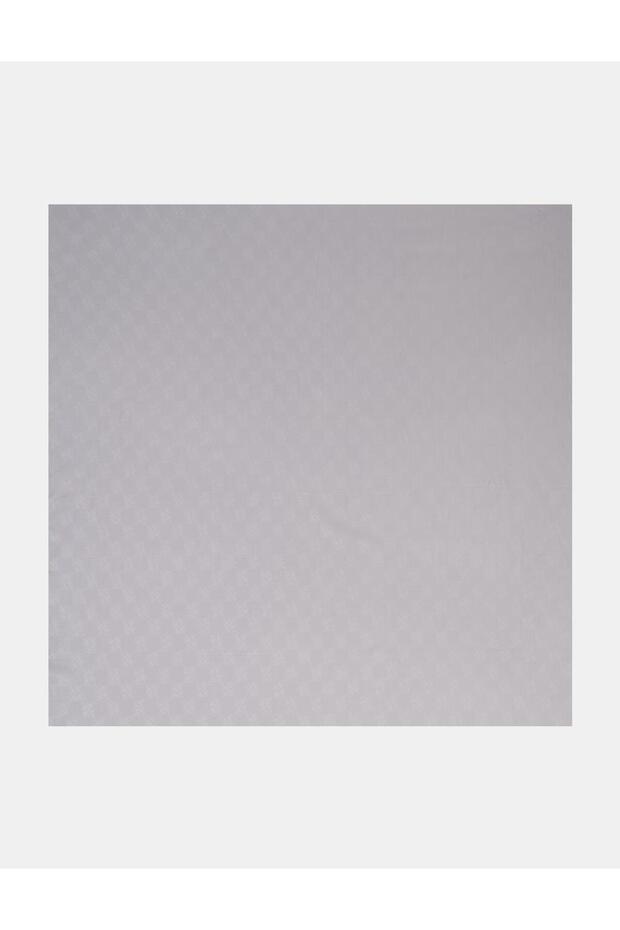 Checkerboard Pattern Modal Scarf Gray - 1