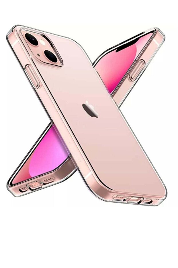 جراب خلفي شفاف واقٍ متوافق مع iPhone 14 Plus - 1