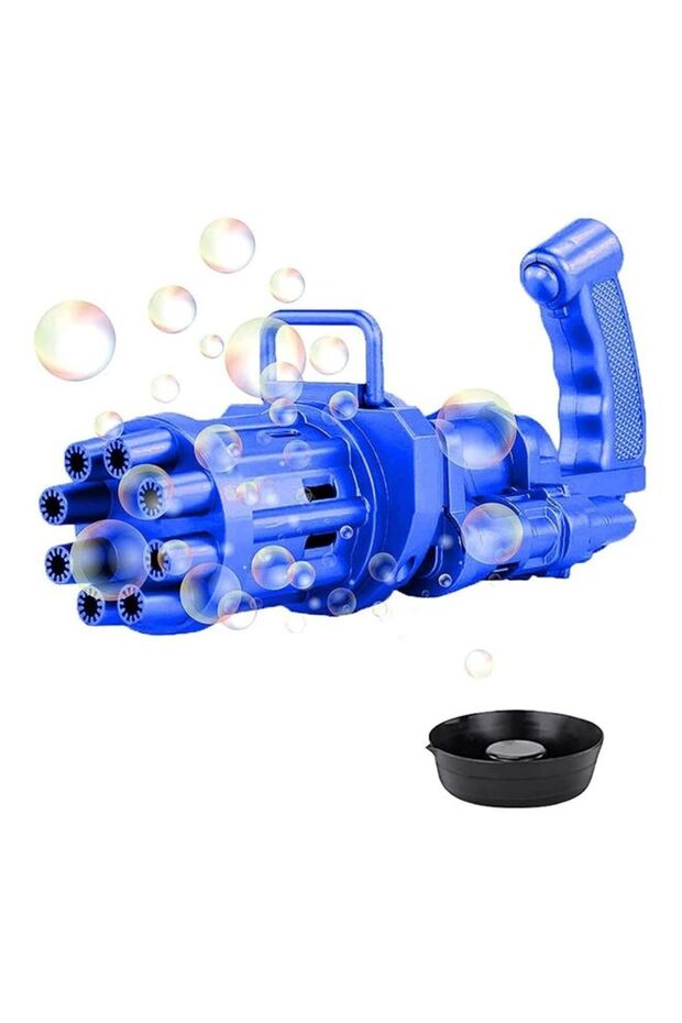 8-Hole Electric Bubble Maker Machine Gun Toy - 1