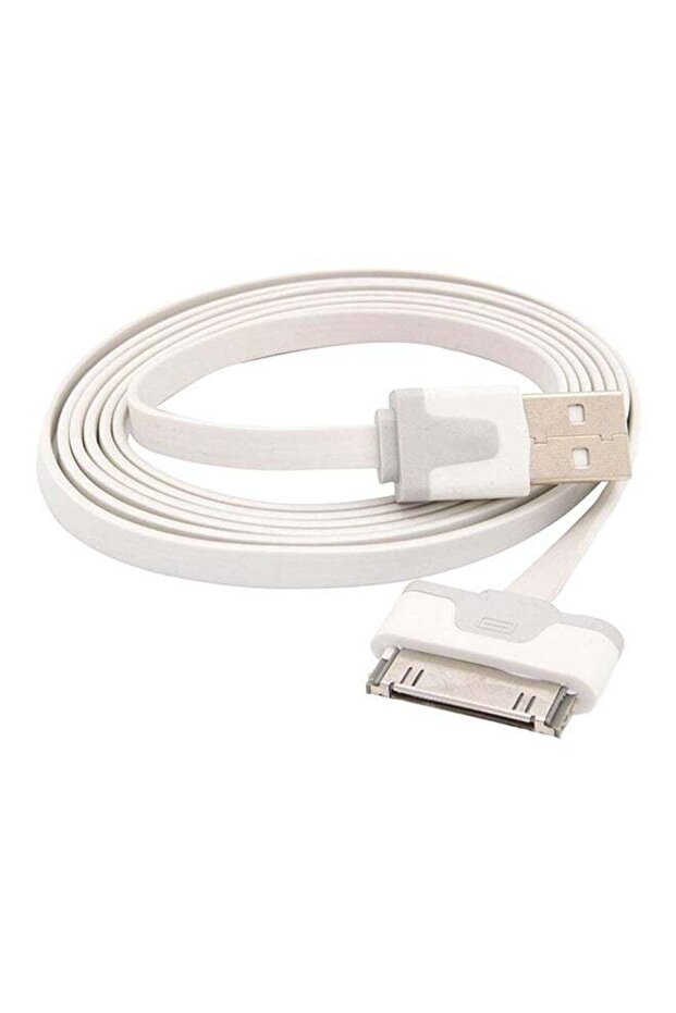 كابل شحن ومزامنة بيانات USB 30 سنًا أبيض - 1