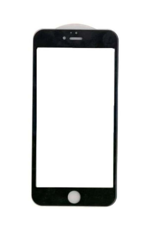واقي شاشة من الزجاج المقوى لهاتف Apple iPhone 7 Plus أسود/شفاف - 1