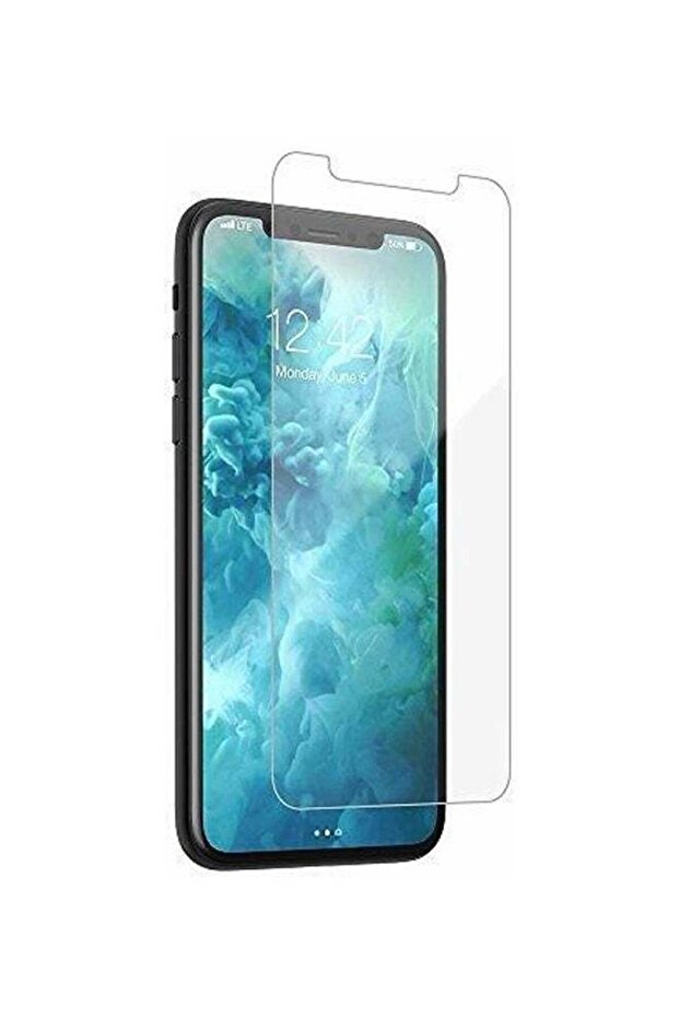 واقي شاشة شفاف عالي الدقة من الزجاج المقوى لجهاز Apple iPhone X - 1