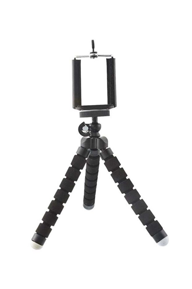 حامل ثلاثي القوائم صغير ومرن على شكل أخطبوط باللون الأسود - 1